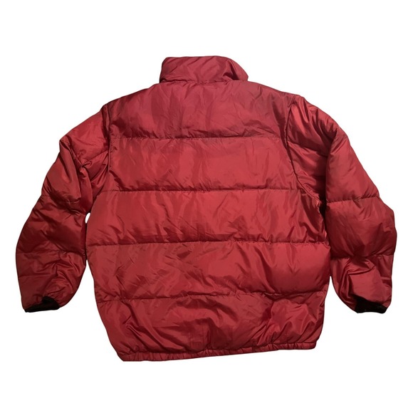 Ralph Lauren Polo Jeans Company Jacket Mens XL Red Puffer Quilted Embroidered - Picture 4 of 6